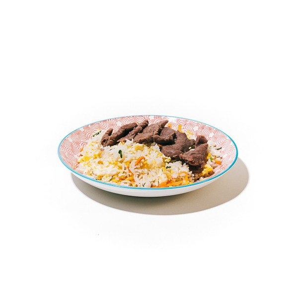 Riz sauté au boeuf