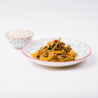 Beef red curry
