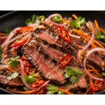 Grilled Beef with Lime Vinaigrette