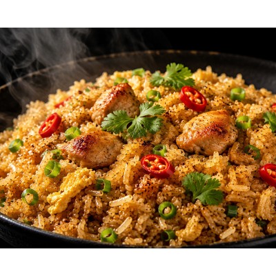 Riz Sauté Thaï au Poulet