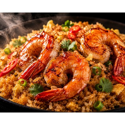 Riz Sauté Thaï aux Crevettes